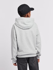 Lee Grey Boys Badge 100% Cotton Hoodie - Image 2 of 8