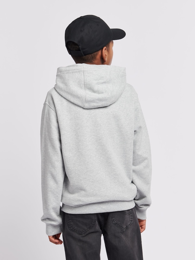 Lee Grey Boys Badge 100% Cotton Hoodie - Image 2 of 8