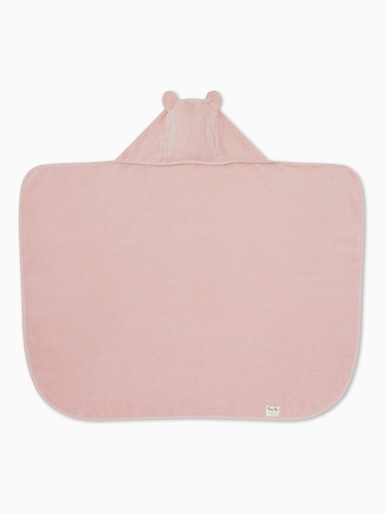 MORI Pink Peppa Pig Cotton Super Soft Kids Hooded Towel - Image 4 of 4