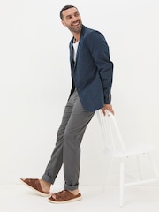 FatFace Chilworth Blue Cotton Blazer - Image 3 of 6