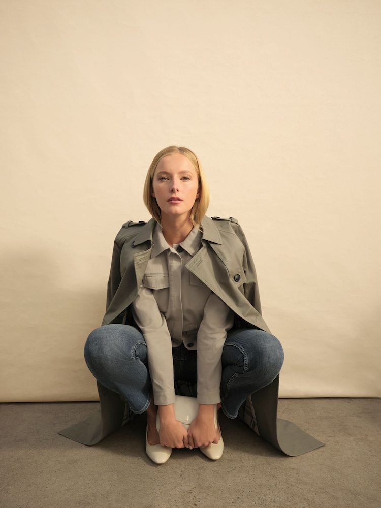 Hobbs Olive Green Lisa Trench Jacket - Image 2 of 3 Hobbs Olive Green Lisa Trench Jacket - Image 2 of 3