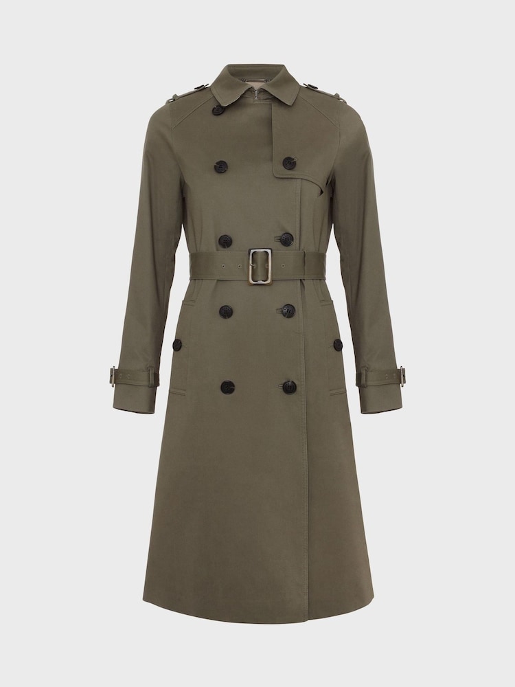 Hobbs Olive Green Lisa Trench Jacket - Image 3 of 3