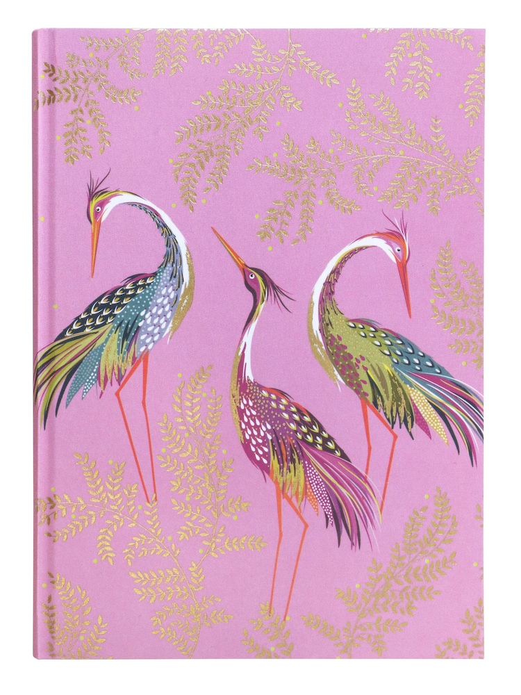 Sara Miller Purple Haveli Garden A5 Fabric Journal - Image 1 of 4