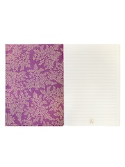 Sara Miller Purple Haveli Garden A5 Fabric Journal - Image 3 of 4