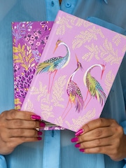 Sara Miller Purple Haveli Garden A5 Fabric Journal - Image 4 of 4