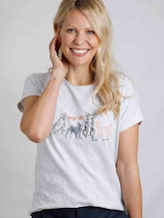 Weird Fish Grey Doggie Days Organic Graphic T-Shirt - Image 1 of 5