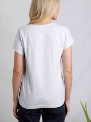 Weird Fish Grey Doggie Days Organic Graphic T-Shirt - Image 2 of 5