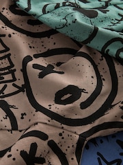 Diseño de personaje en azul/verde/neutro - Pack de 3 pijamas de manga larga (3-16 años) - Imagen 13 de 14