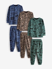 Diseño de personaje en azul/verde/neutro - Pack de 3 pijamas de manga larga (3-16 años) - Imagen 6 de 14