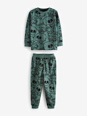 Diseño de personaje en azul/verde/neutro - Pack de 3 pijamas de manga larga (3-16 años) - Imagen 7 de 14