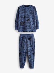 Diseño de personaje en azul/verde/neutro - Pack de 3 pijamas de manga larga (3-16 años) - Imagen 9 de 14