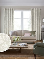 Laura Ashley Dove Grey Lloyd Made to Measure 100% Cotton Curtains - Image 2 of 6