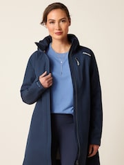 Ariat Blue Coastal Long Waterproof Jacket - Image 1 of 5