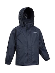 Mountain Warehouse Navy Blue Kids Pakka II Waterproof Jacket - Image 2 of 5