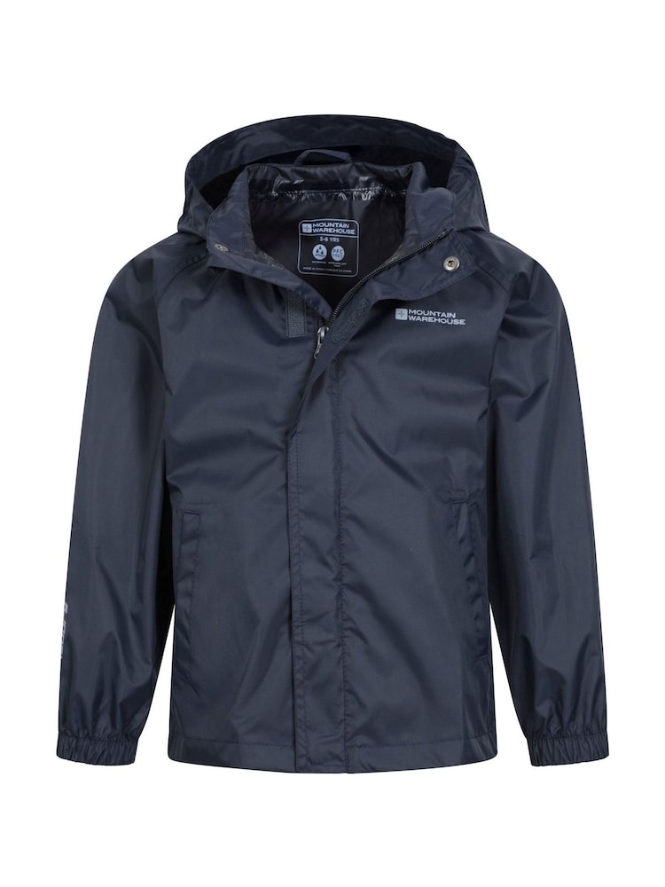 Mountain Warehouse Navy Blue Kids Pakka II Waterproof Jacket - Image 5 of 5