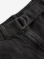 Charcoal Grey 100% Cotton Wide Leg Jeans With Belt (3-16yrs) - Image 12 of 12