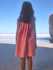 Red Ditsy 100% Cotton Strappy Sundress (3-16yrs) - Image 2 of 7