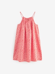 Red Ditsy 100% Cotton Strappy Sundress (3-16yrs) - Image 6 of 7