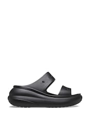Crocs Black Classic Crush Sandals - Image 1 of 5