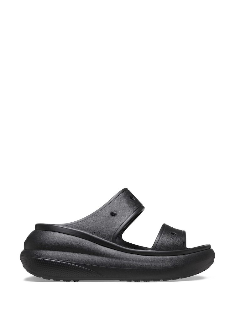 Crocs Black Classic Crush Sandals - Image 1 of 5