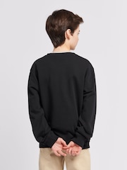 Lee Black Boys 100% Cotton Badge Sweatshirt - Image 2 of 6