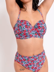 Синие плавки бикини с завышенной талией Curvy Kate Kitsch Kate - Изображение 1 из 4