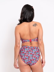 Синие плавки бикини с завышенной талией Curvy Kate Kitsch Kate - Изображение 2 из 4