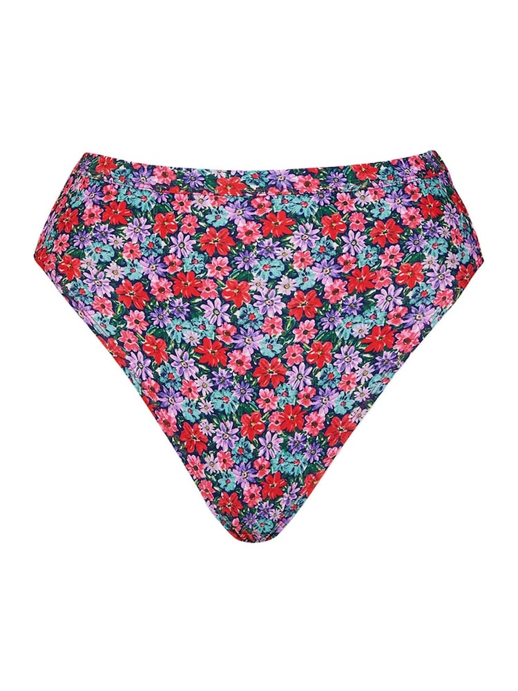 Синие плавки бикини с завышенной талией Curvy Kate Kitsch Kate - Изображение 4 из 4