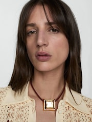 Mango Cream Crochet Shirt - Image 3 of 4