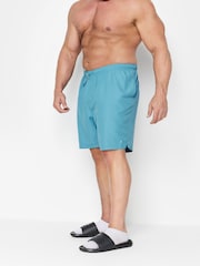 BadRhino Big & Tall Blue Plain Swim Shorts - Image 2 of 5