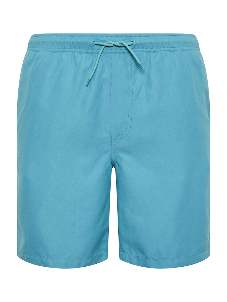 BadRhino Big & Tall Blue Plain Swim Shorts - Image 4 of 5