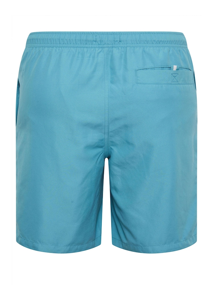 BadRhino Big & Tall Blue Plain Swim Shorts - Image 5 of 5