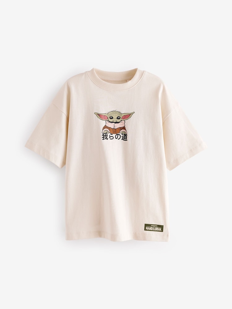 Ecru White The Mandalorian T-Shirt (3-16yrs) - Image 1 of 4