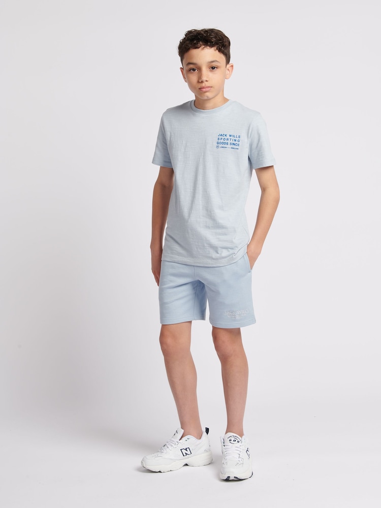 Jack Wills Blue Loopback Shorts - Image 2 of 7 Jack Wills Blue Loopback Shorts - Image 2 of 7