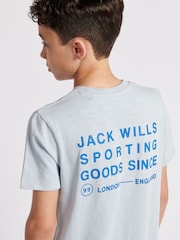 Jack Wills Blue Boys Loopback 100% Cotton Shorts - Image 5 of 7
