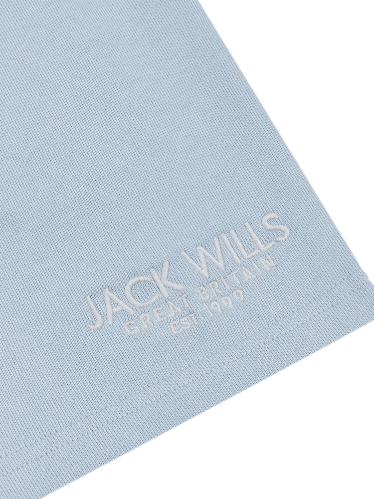 Jack Wills Blue Boys Loopback 100% Cotton Shorts - Image 7 of 7