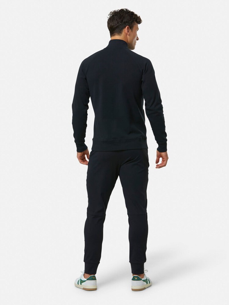 Gym + Coffee Black Mens Chill Quarter Zip Sweatshirt - Image 2 of 6