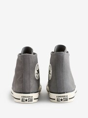 Converse Grey Chuck Taylor All Star Suede Trainers - Image 6 of 9