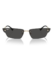 Ray-Ban Gold Tone Anh Rb3731 Irregular Sunglasses - Image 4 of 8