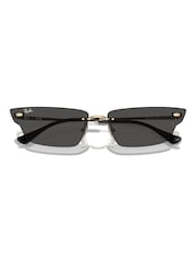 Ray-Ban Gold Tone Anh Rb3731 Irregular Sunglasses - Image 7 of 8