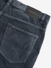 Steel Blue Regular Fit Corduroy 5 Pocket Trousers - Image 10 of 12