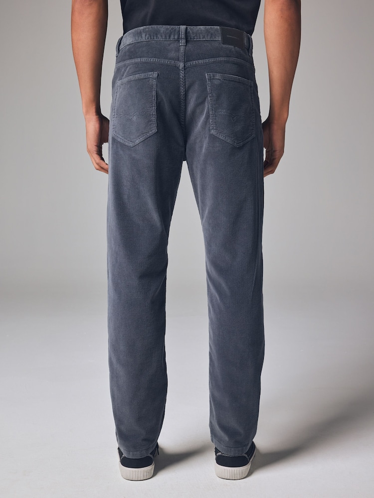Steel Blue Regular Fit Corduroy 5 Pocket Trousers - Image 2 of 12
