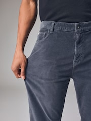 Steel Blue Regular Fit Corduroy 5 Pocket Trousers - Image 4 of 12
