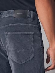 Steel Blue Regular Fit Corduroy 5 Pocket Trousers - Image 6 of 12