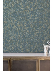 Clarissa Hulse Blue Gypsophila Airforce And Soft Gold - Image 1 of 5