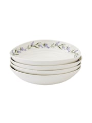 Sophie Conran White Sophie Conran Lavandula Pasta Bowls Set of 4 - Image 2 of 6