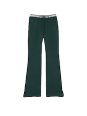 Victoria's Secret PINK Deep Forest Green Knitted Flare Fleece Joggers - Image 3 of 3