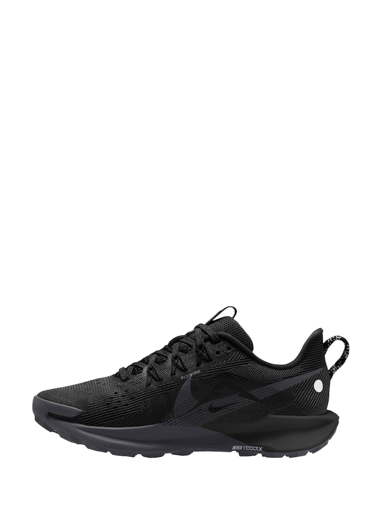 Nike Black ReactX Pegasus Trail 5 Running Shoes - Image 2 of 4