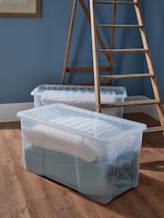 Wham 2 x Crystal 133L Box and Lid - Image 1 of 5