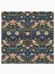 William Morris Gallery Blue Strawberry Thief Pack of 4 100% Cotton Napkins - Image 2 of 2